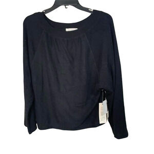TREASURE &‎ BOND Black Long Sleeve Pullover Size XS NEW